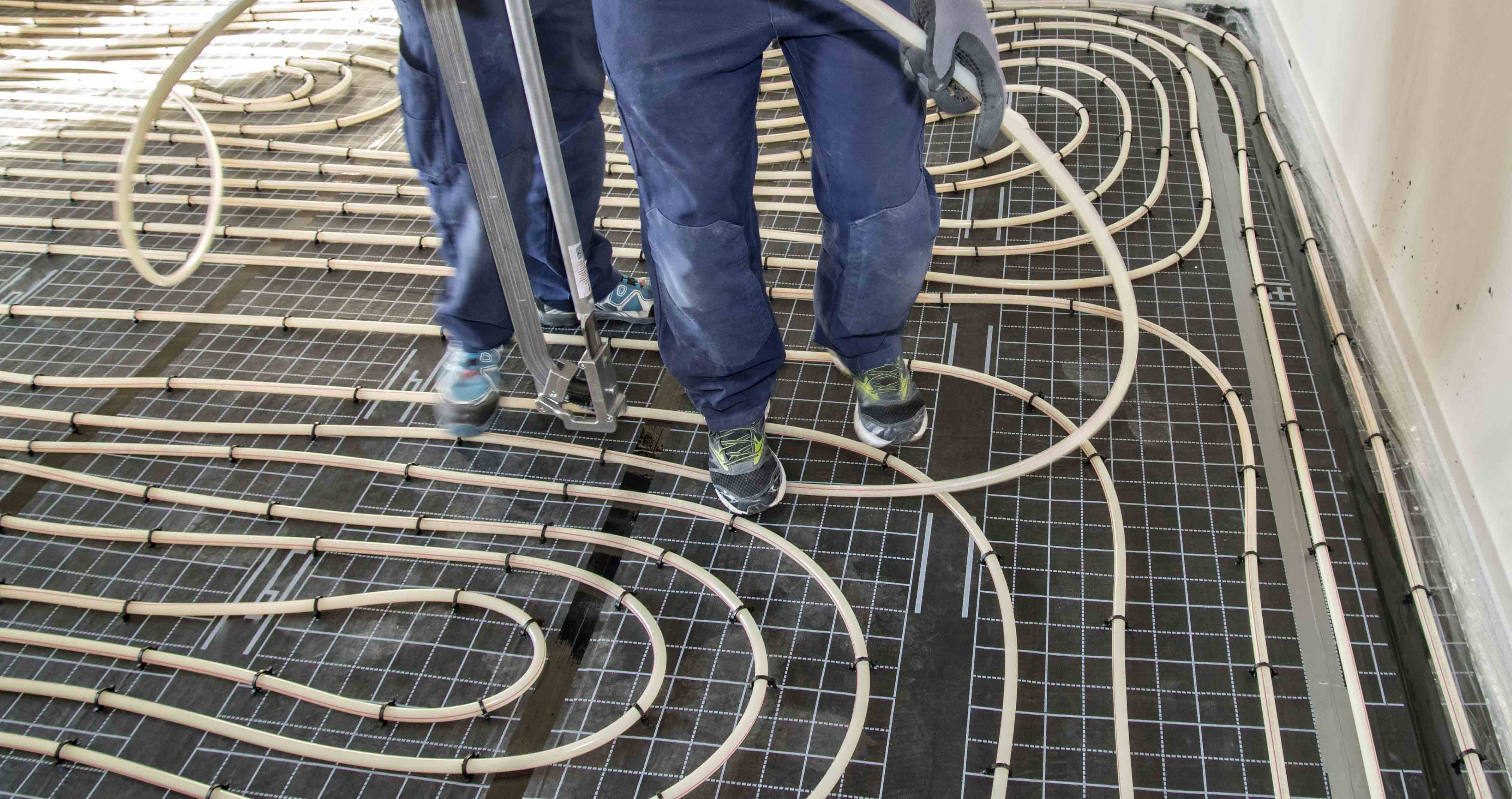 Wand- und Fußbodenheizung